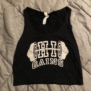 Ohio gains gym crop tank